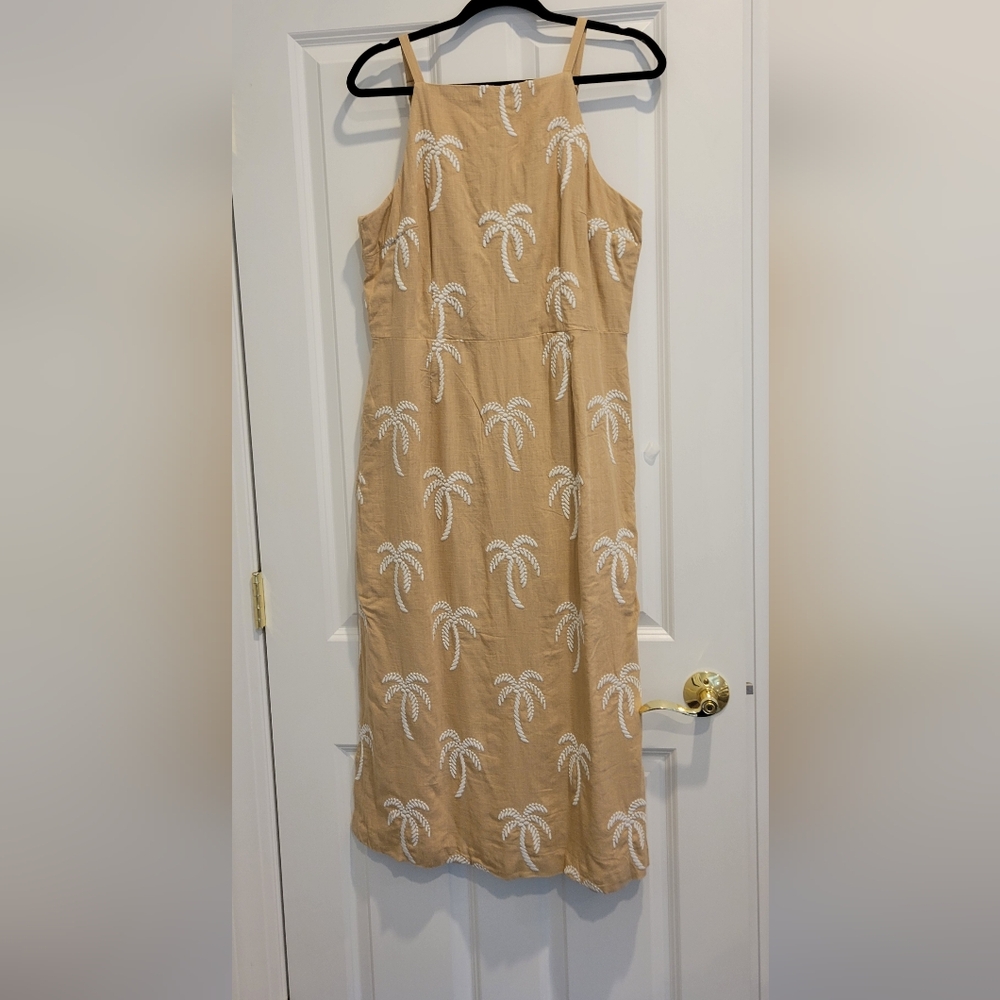 NWT linen blend Ann Taylor sundress size 10